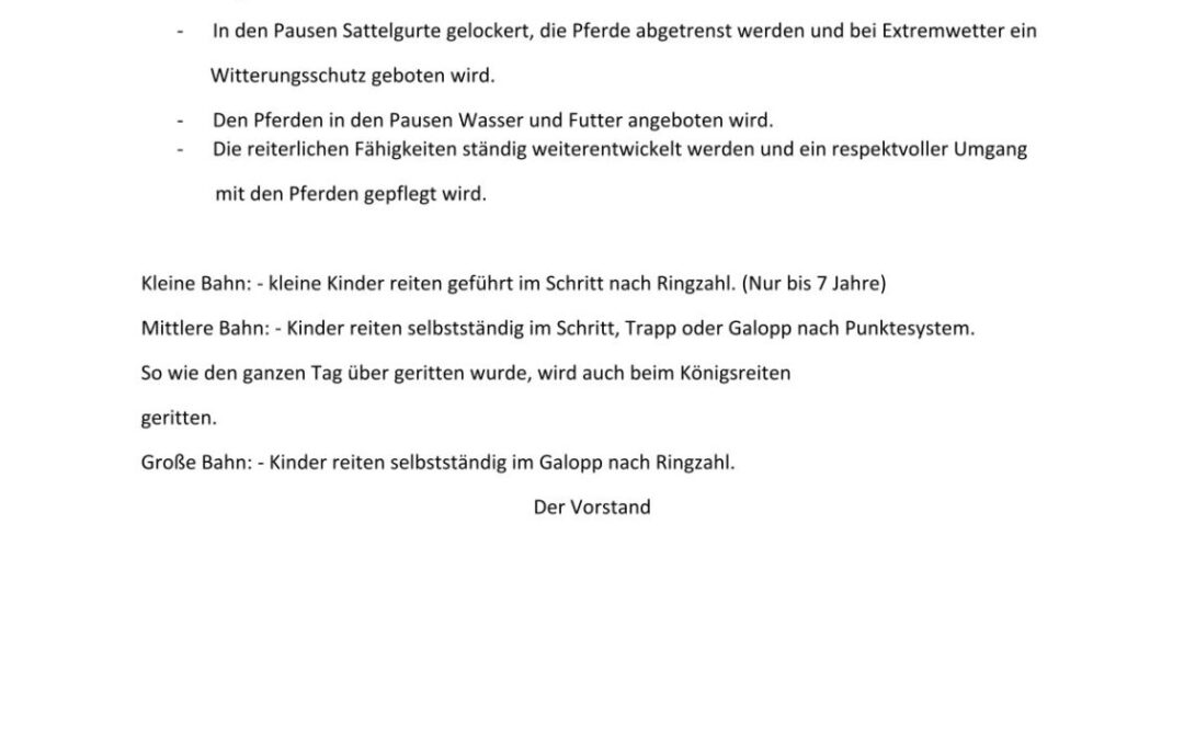 Kinderringreiten am 22. August 2026