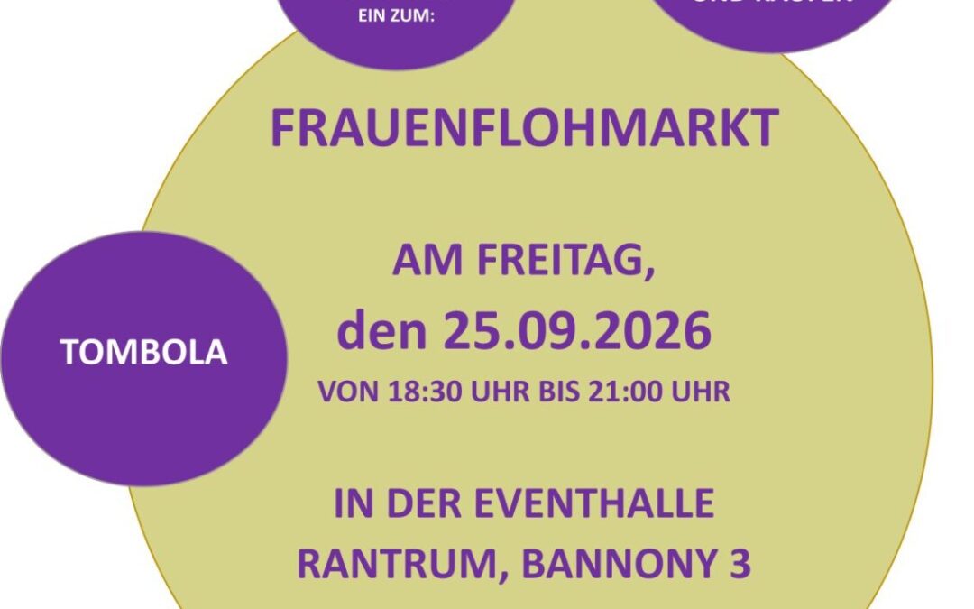 Frauenflohmarkt am 25. September 2026 in der Eventhalle