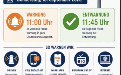 Bundesweiter Warntag am 10.09.2026 ab 11.00 Uhr