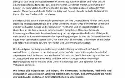 Straßensammlung des Volksbundes Deutsche Kriegsgräberfürsorge e.V.